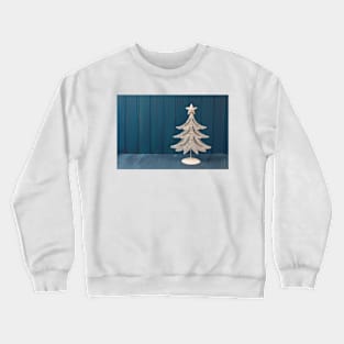 A White Christmas tree of metal Crewneck Sweatshirt